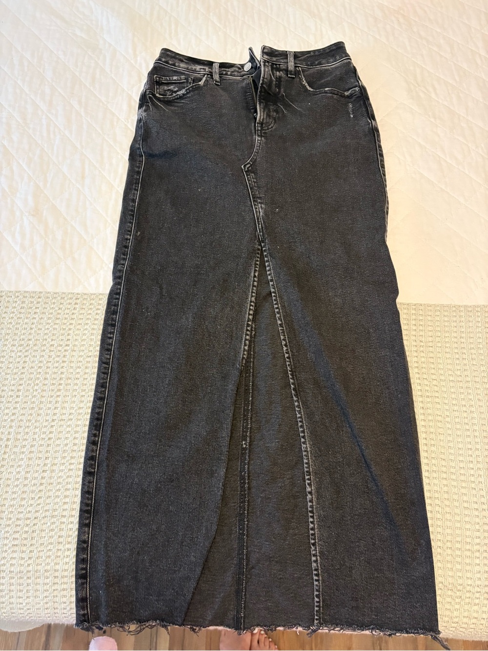 Express Maxi Denim Skirt